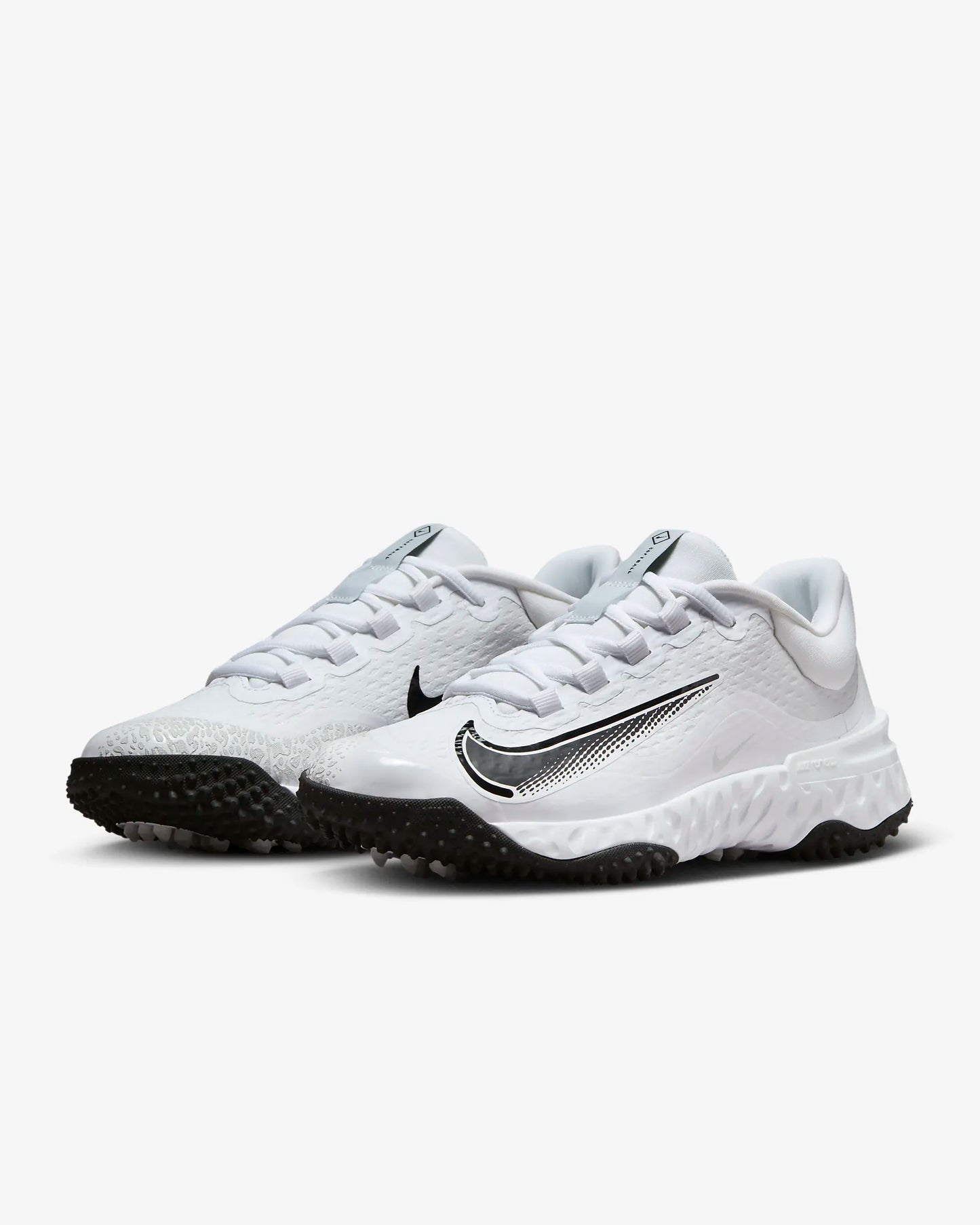 Nike Women's Alpha Huarache Elite 4 Turf Softball Shoes, White/Photon Dust/Black