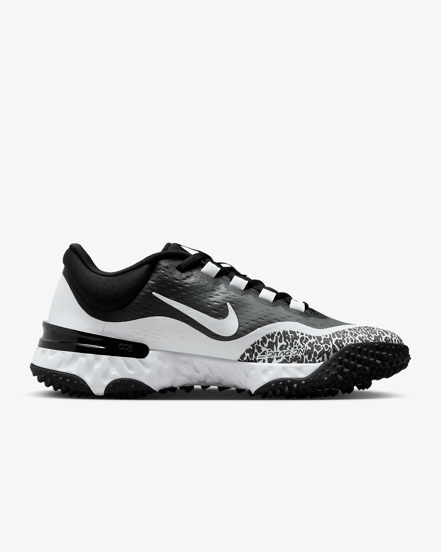 Nike Women's Alpha Huarache Elite 4 Turf Softball Shoes, Black/Iron Grey/White