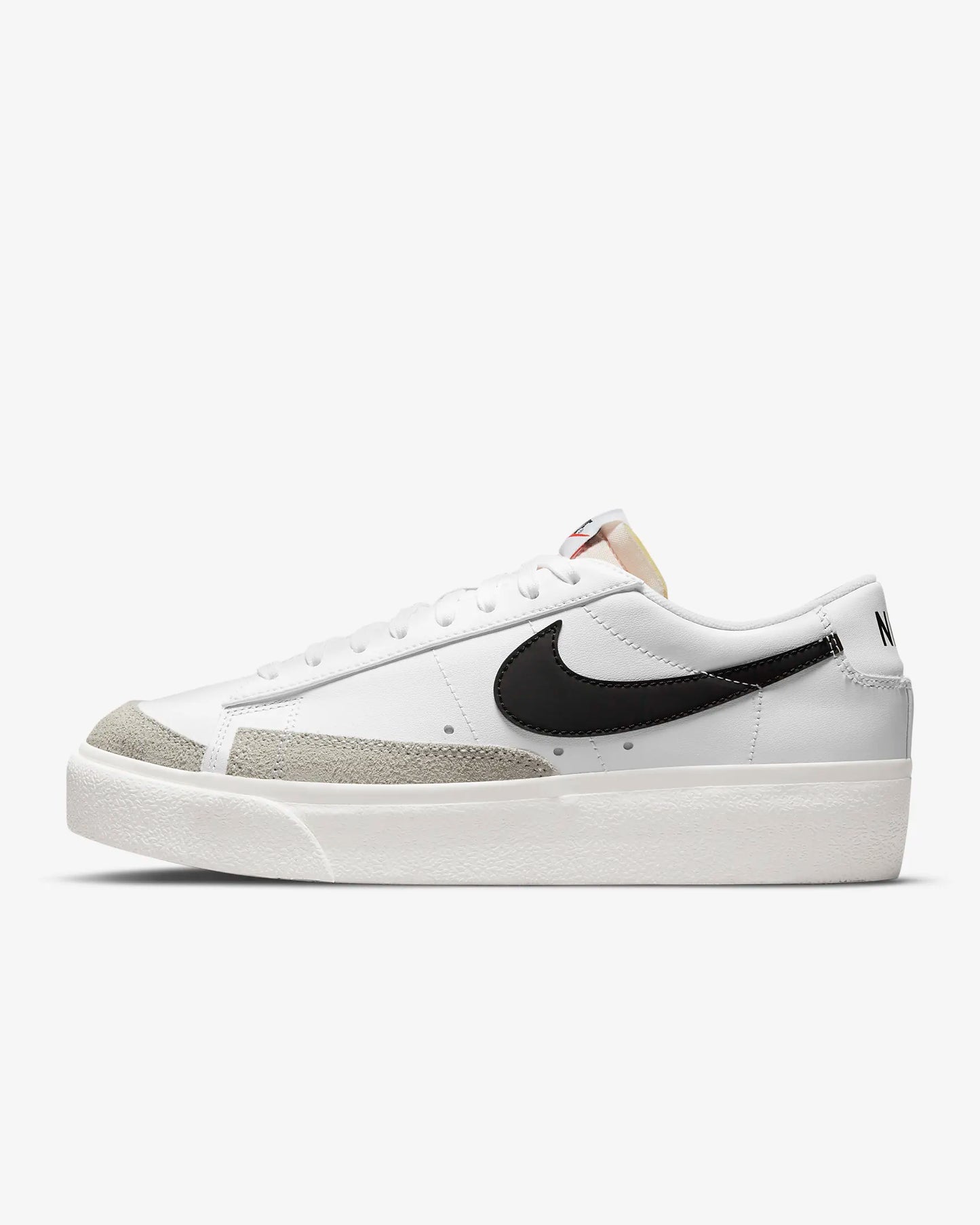 Nike Women's Blazer Low Platform Shoes, White/Sail/Team Orange/Black