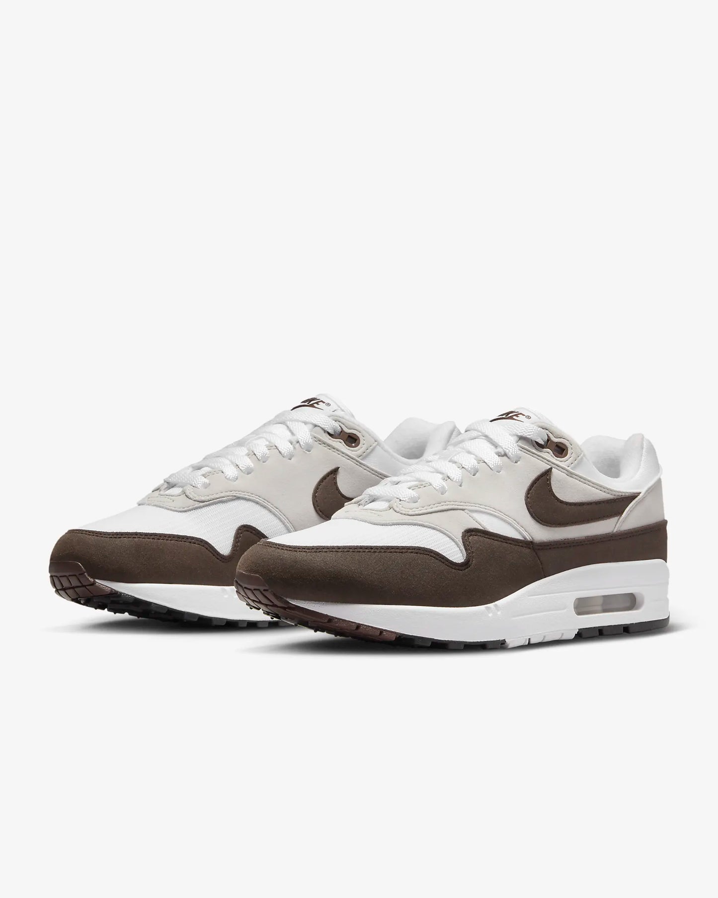 Nike Women's Air Max 1 Shoes, Neutral Grey/White/Black/Baroque Brown