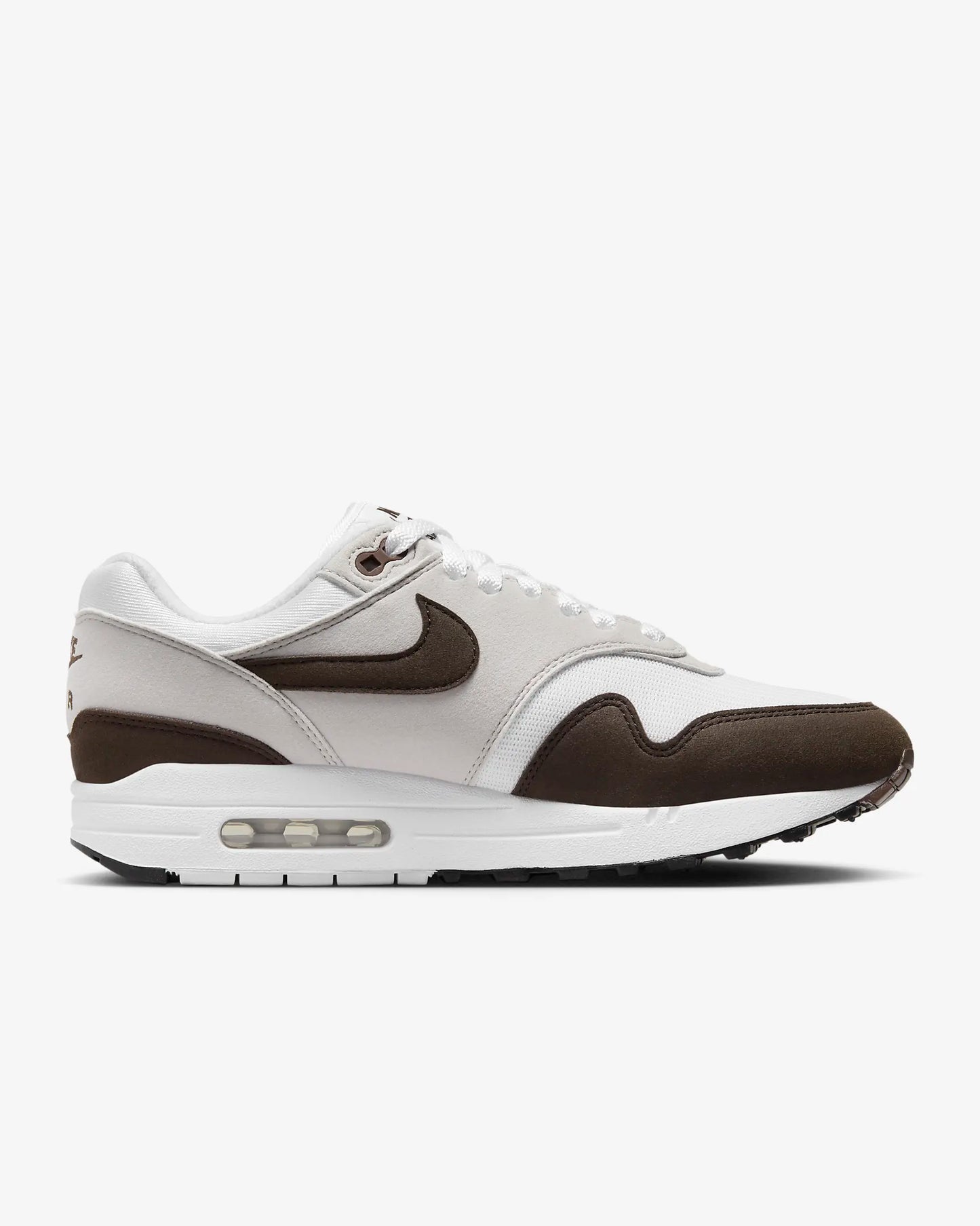 Nike Women's Air Max 1 Shoes, Neutral Grey/White/Black/Baroque Brown