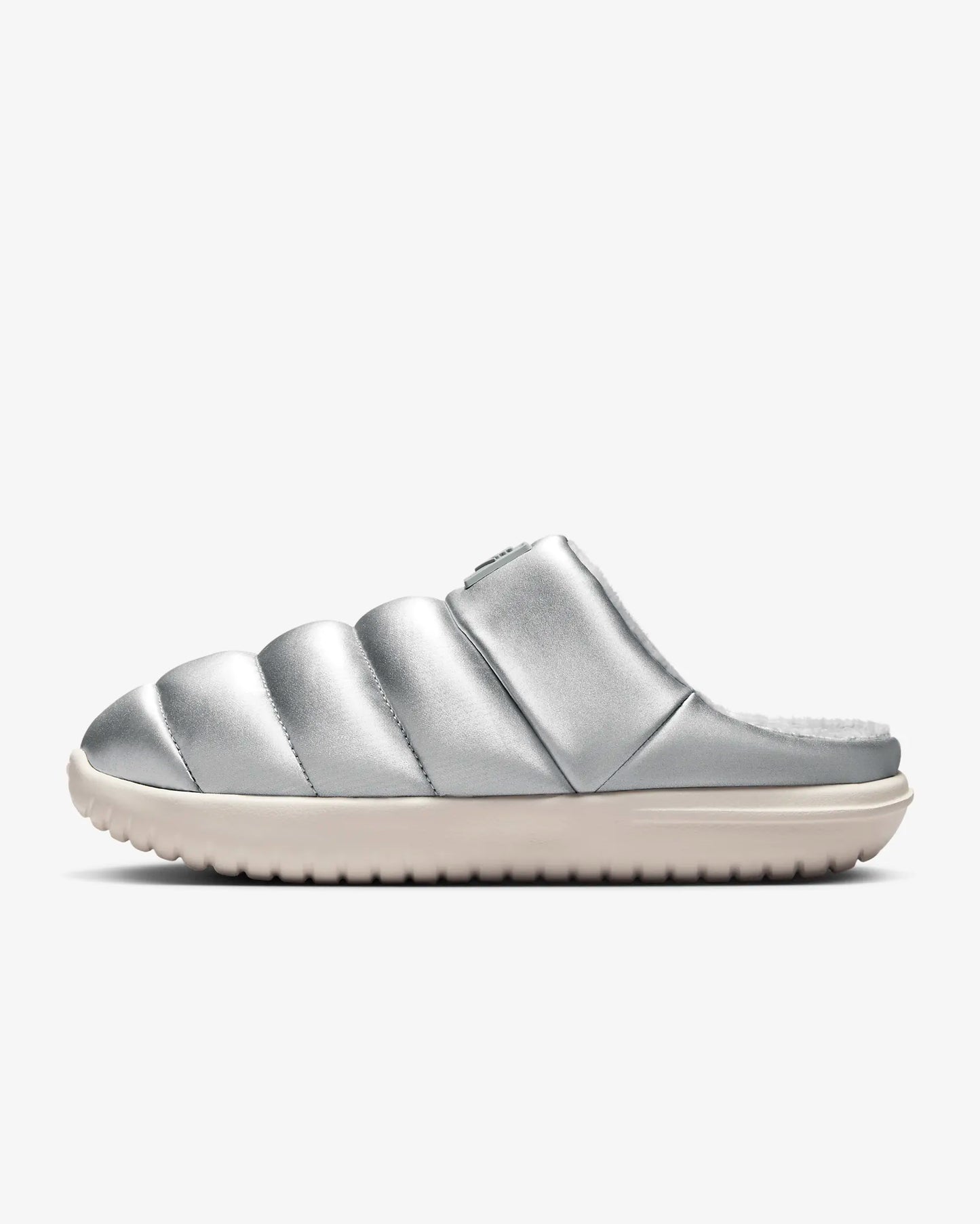 Nike Women's Burrow SE Slippers, Metallic Silver/Light Orewood Brown