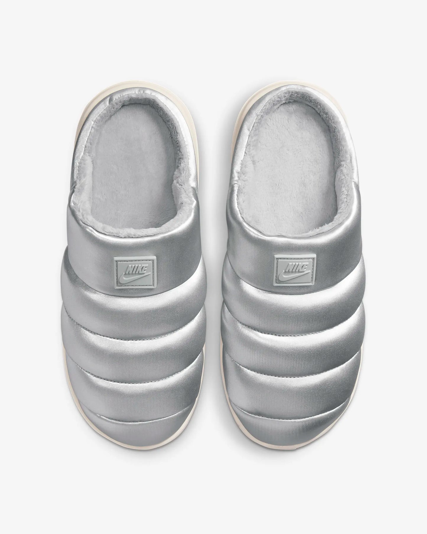 Nike Women's Burrow SE Slippers, Metallic Silver/Light Orewood Brown