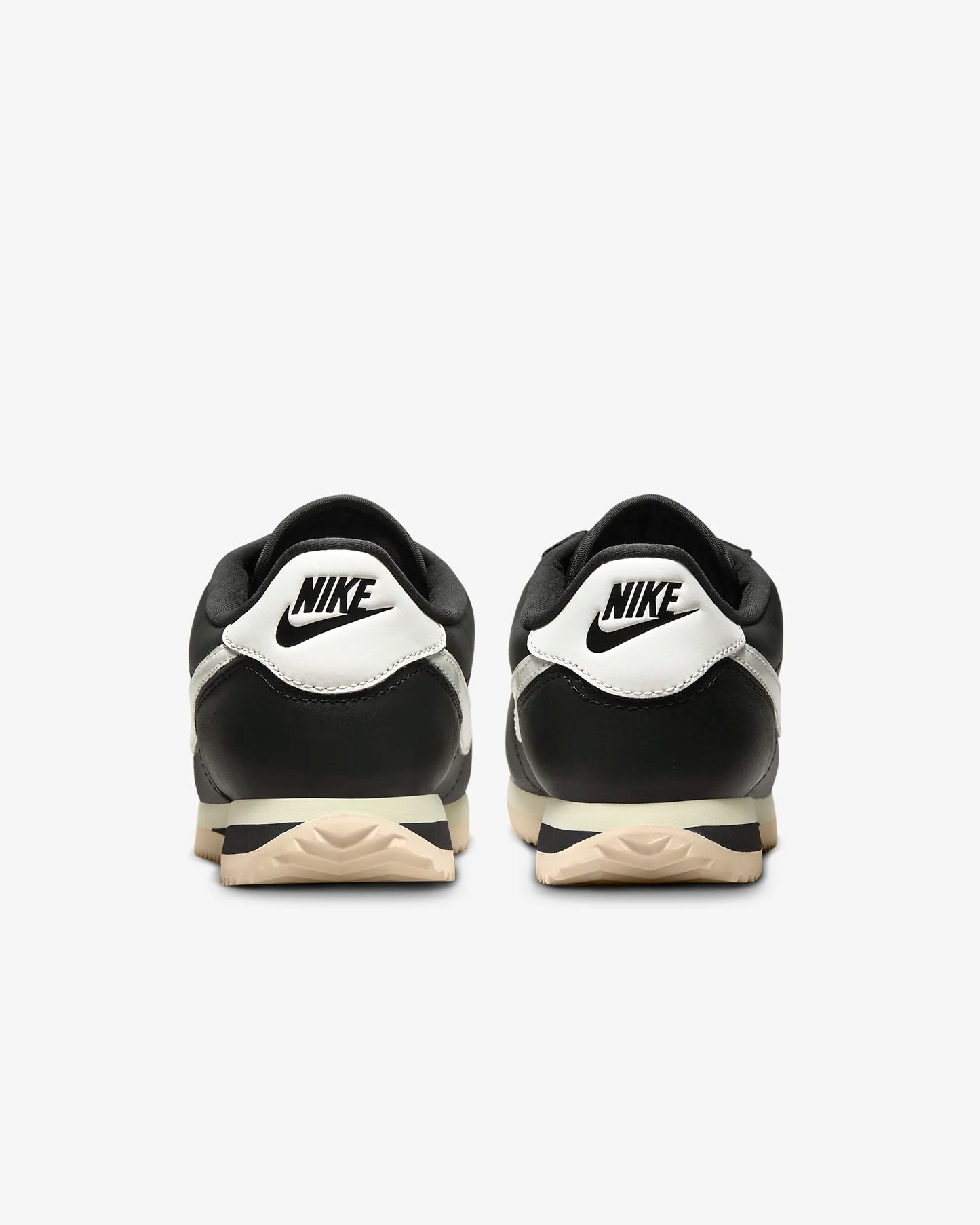 Nike Women's Cortez 23 Premium Leather Shoes, Black/Alabaster/Sail