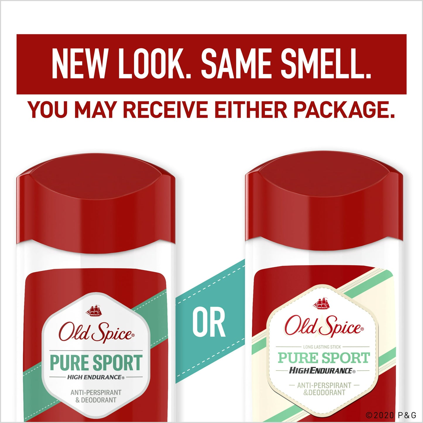 Old Spice High Endurance Anti-Perspirant Deodorant for Men, Pure Sport Scent, Twin Pack, 3.0 oz each