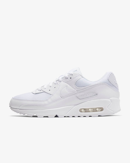 Nike Air Max 90 Men's Shoes, White/White/Wolf Grey/White