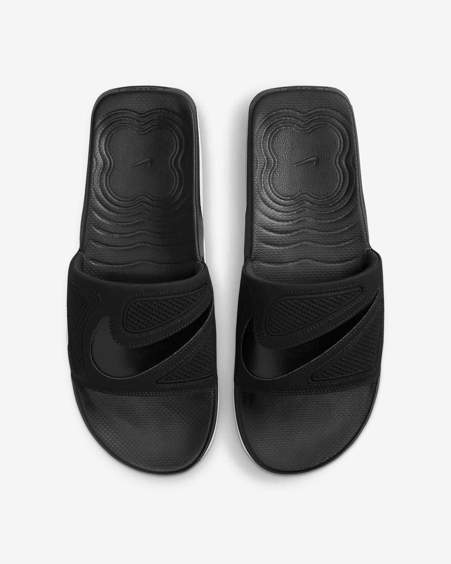 Nike Men's Air Max Cirro Slides, Black/Metallic Silver/White/Black