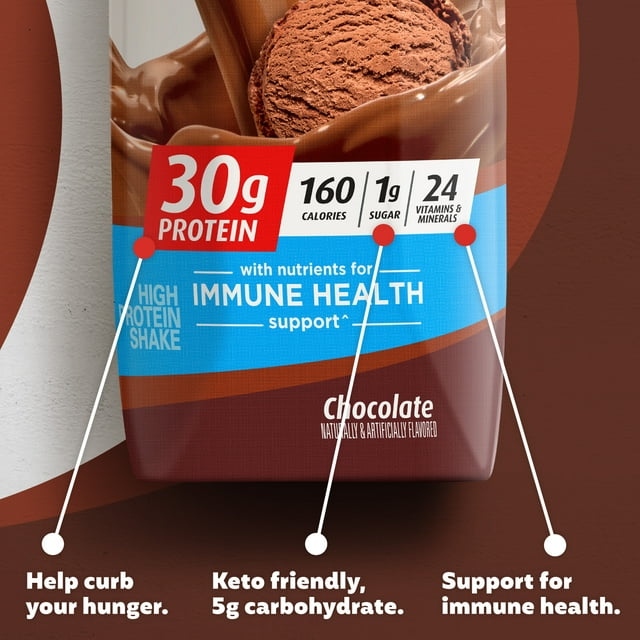 Premier Protein Shake, Chocolate, 30g Protein, 11 fl oz, 12 Ct