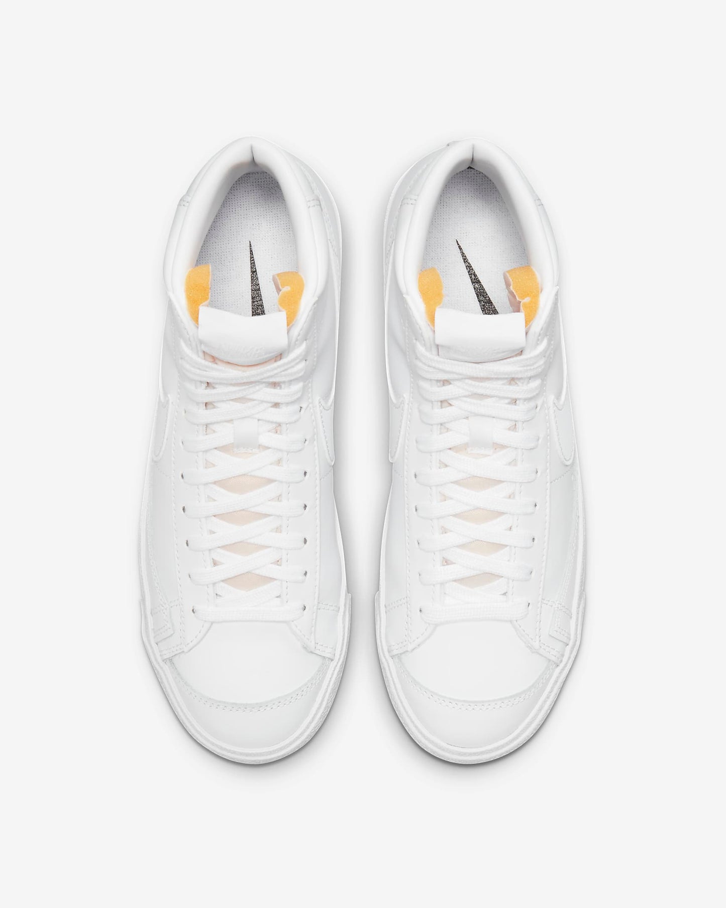Nike Blazer Mid '77 Women's Shoes, White/White/Peach/White
