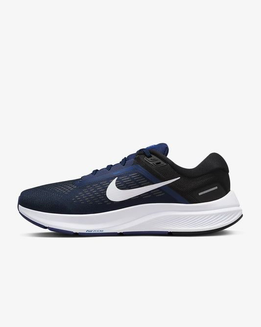 Nike Men's Structure 24 Road Running Shoes, Midnight Navy/Black/White/White