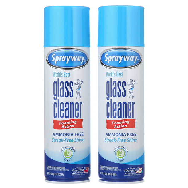 Sprayway World's Best Glass Cleaner, Value Pack, 2x19 OZ