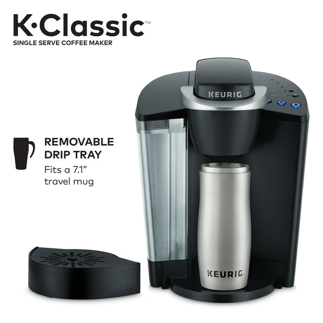 Keurig K-Classic Single Serve K-Cup Pod Coffee Maker, Black