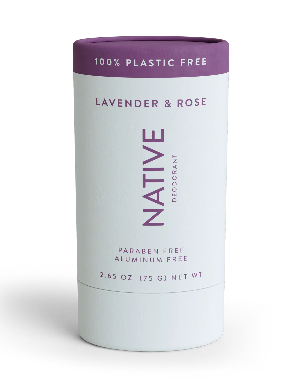 Native Plastic Free Deodorant - Lavender & Rose - Aluminum Free - 2.65 oz