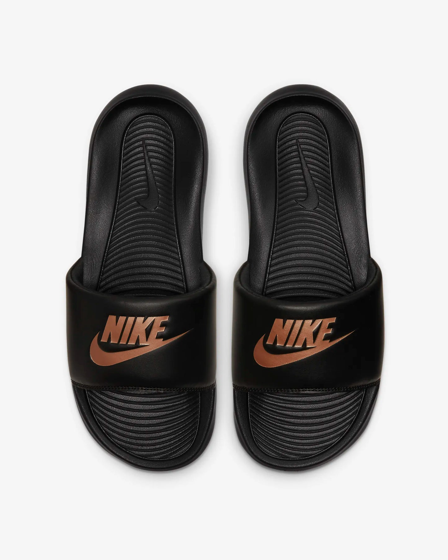 Nike Men's Victori One Slide, Black/Metallic Gold-Black