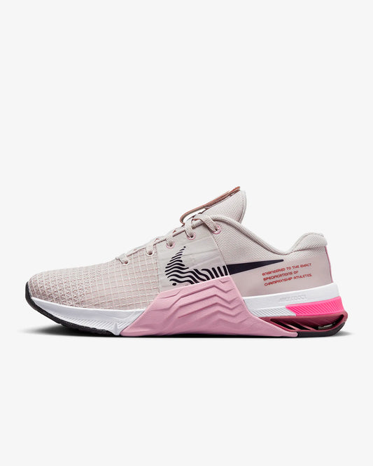 Nike Women's Metcon 8 Workout Shoes, Barely Rose/Pink Rise/Canyon Rust/Cave Purple