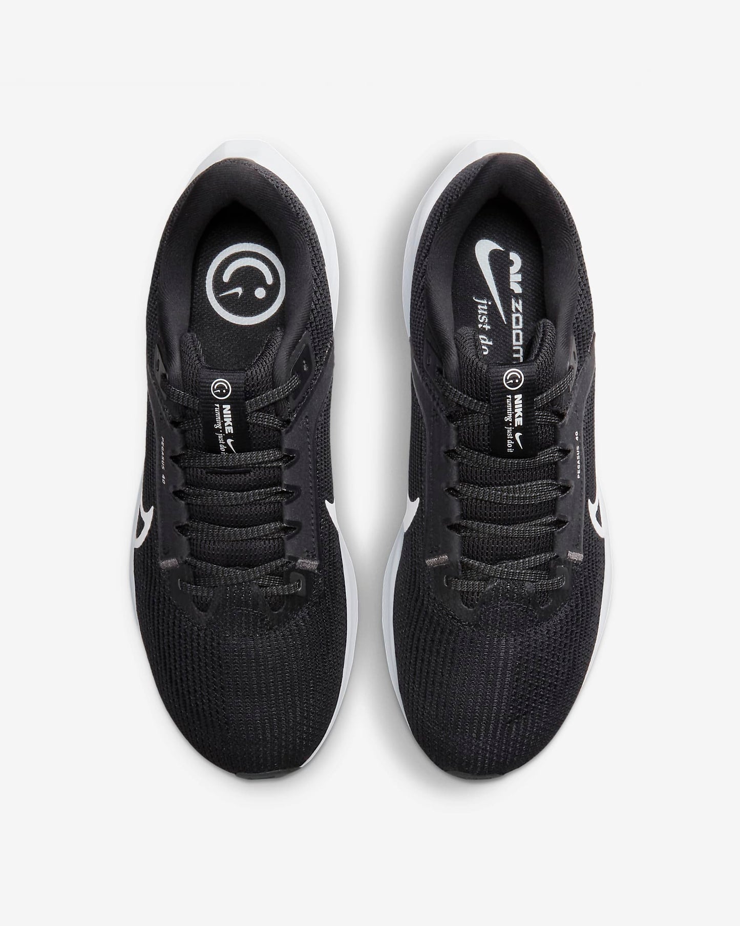 Nike Pegasus 40 Women's Road Running Shoes, Black/Iron Grey/White