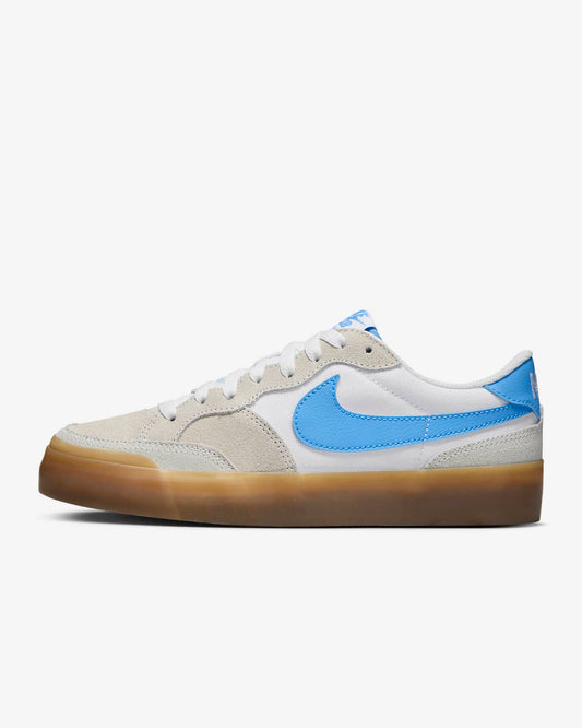 Nike SB Pogo Skate Shoes (Womens), Summit White/White/Gum Light Brown/University Blue